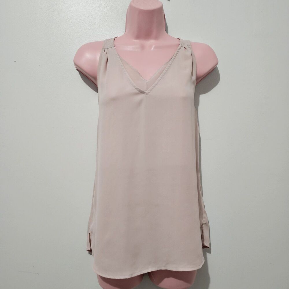 Maurices - Tank Top Layered V Neck Flowy - Size XS - Pink